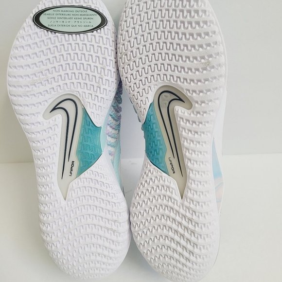 NEW Nike React Vapor NXT HC Tennis Shoes CV0724-102 Size 7 White Midnight Navy main image 6